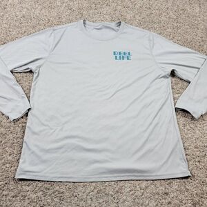 Salt Life T-Shirt Mens 2XL Gray Long Sleeve Graphic